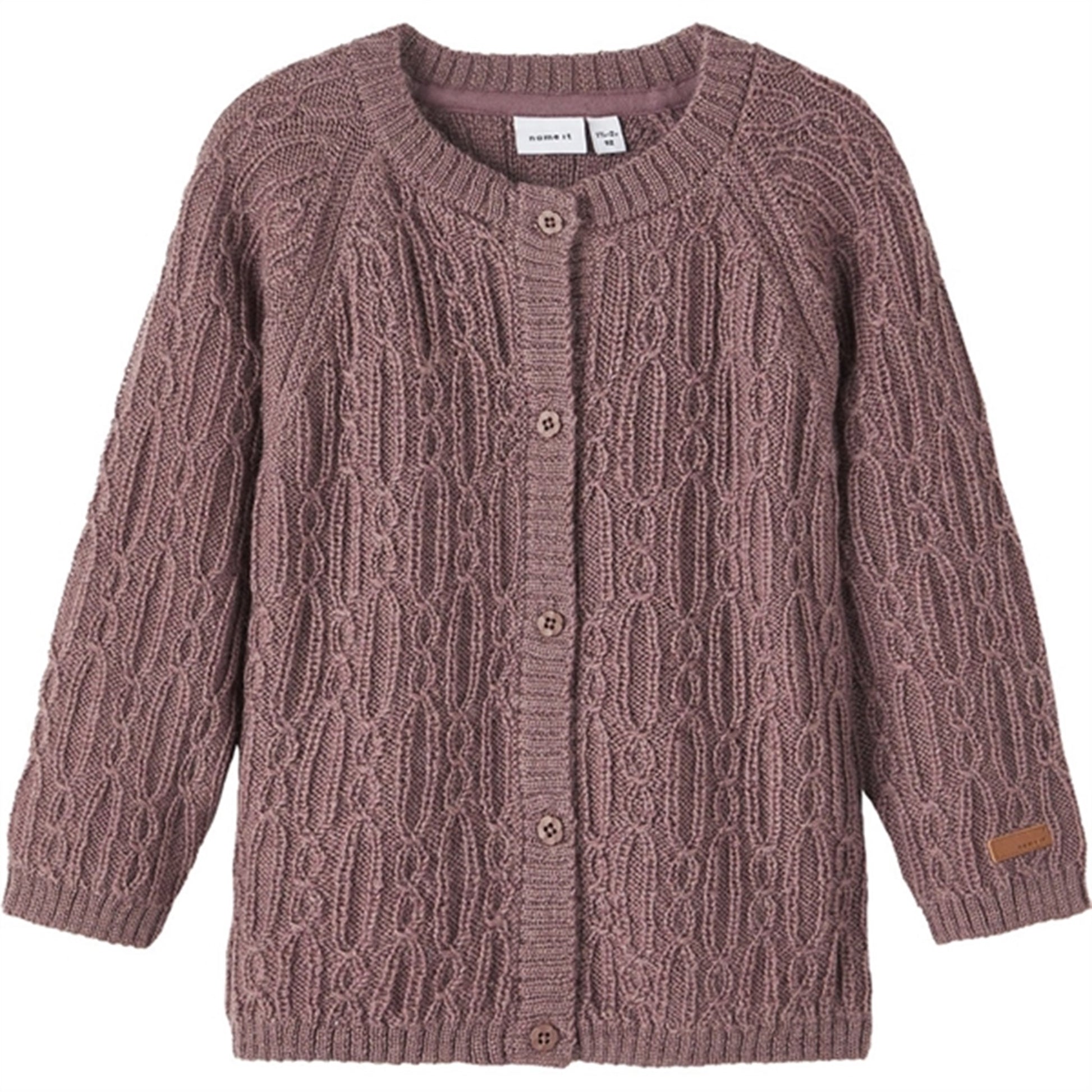 Name it Peppercorn Wrilla Wool Knit Cardigan
