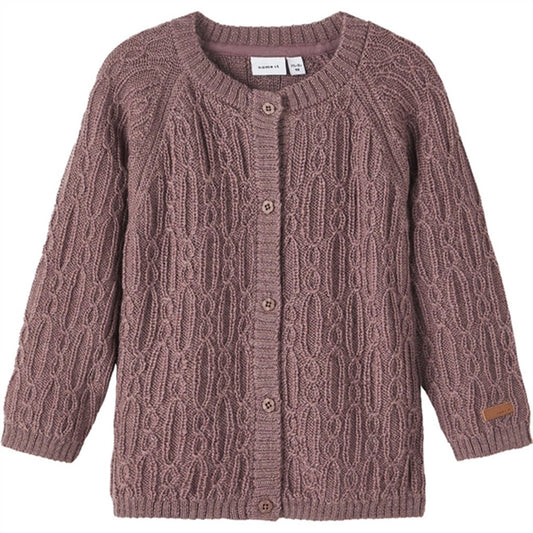 Name it Peppercorn Wrilla Wool Knit Cardigan