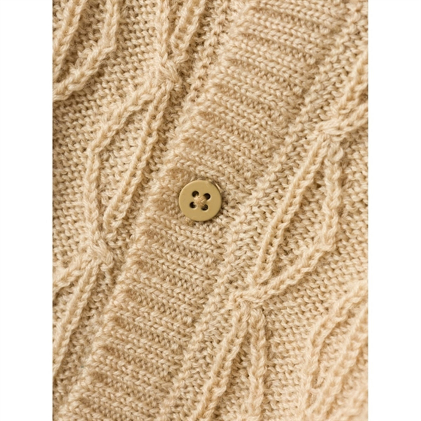 Name it White Pepper Wrilla Wool Knit Cardigan
