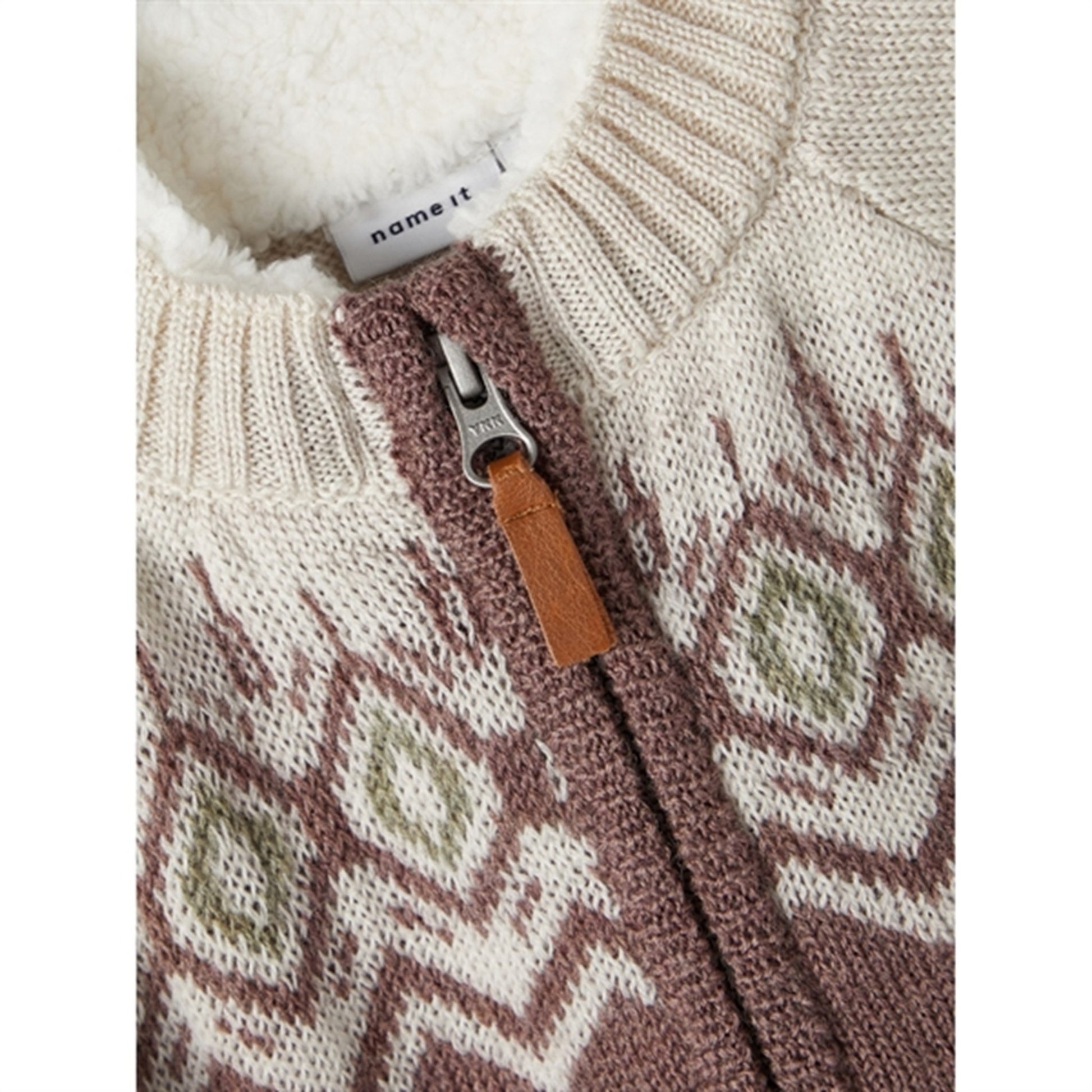 Name it Peppercorn Wriss Wool Knit Cardigan