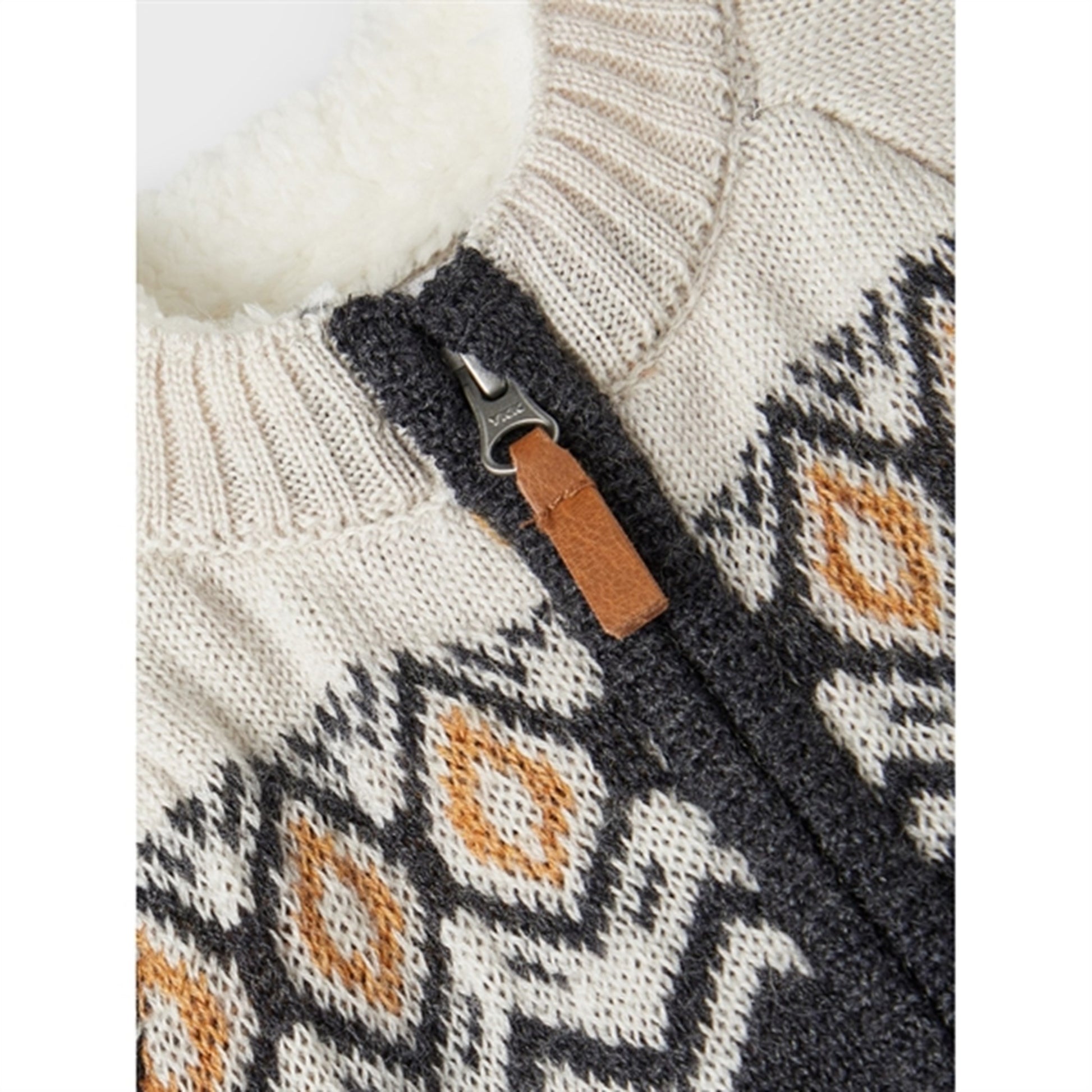 Name it Blue Graphite Wriss Uld Knit Cardigan