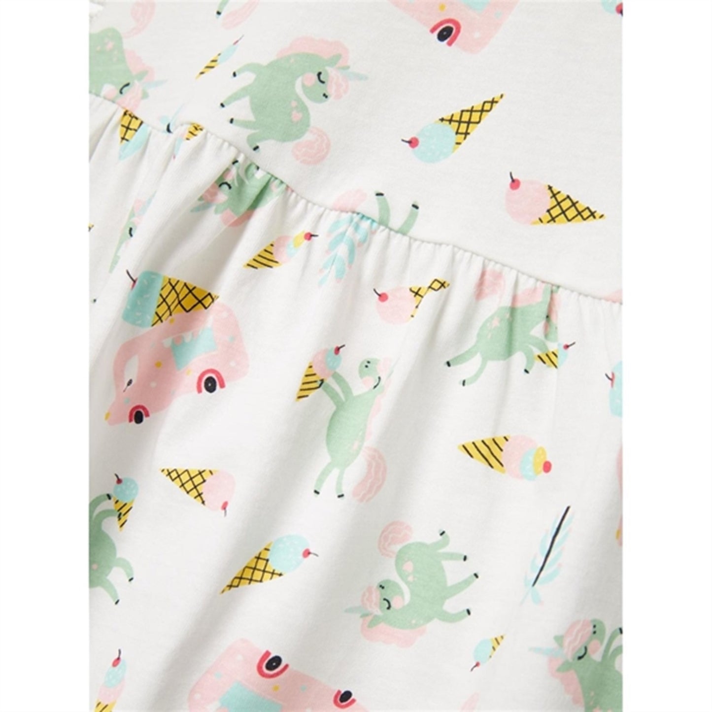 Name it Bright White Unicorn Vigga Dress Noos