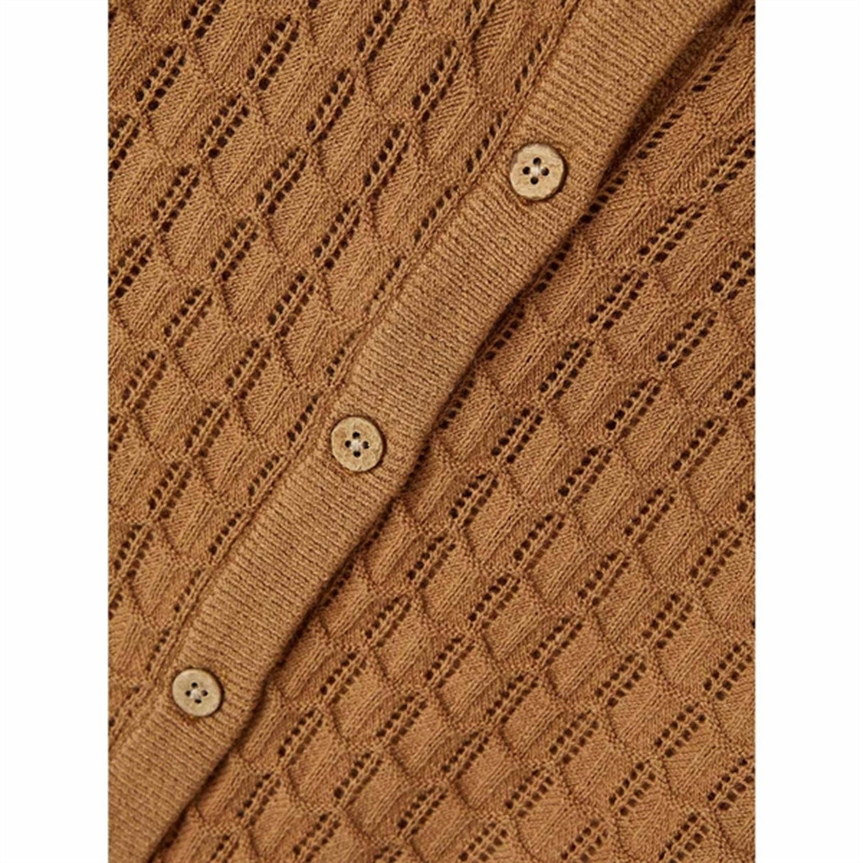 Lil'Atelier chipmunk Dija Loose Knit Cardigan
