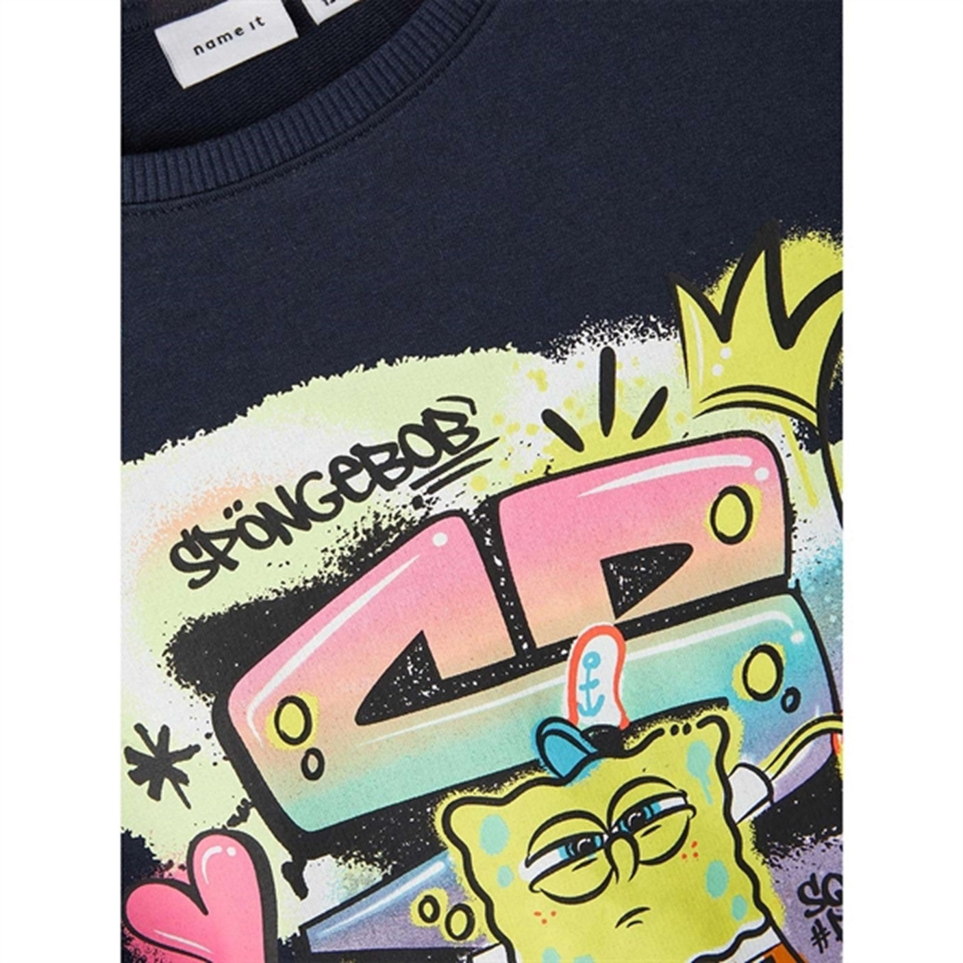 Name it Dark Sapphire Fyr Spongebob Sweatshirt
