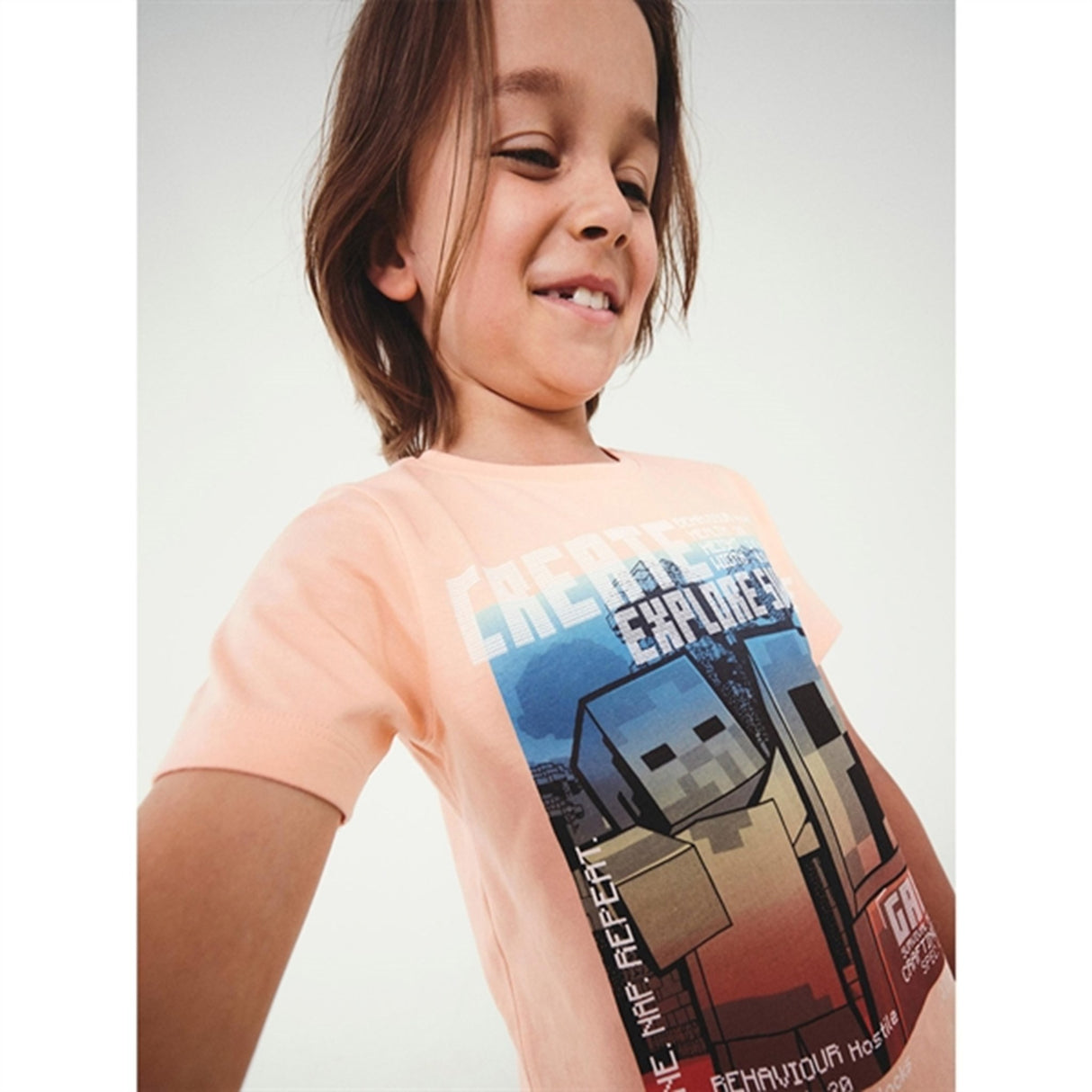 Name it Peach Nectar Major Minecraft T-Shirt