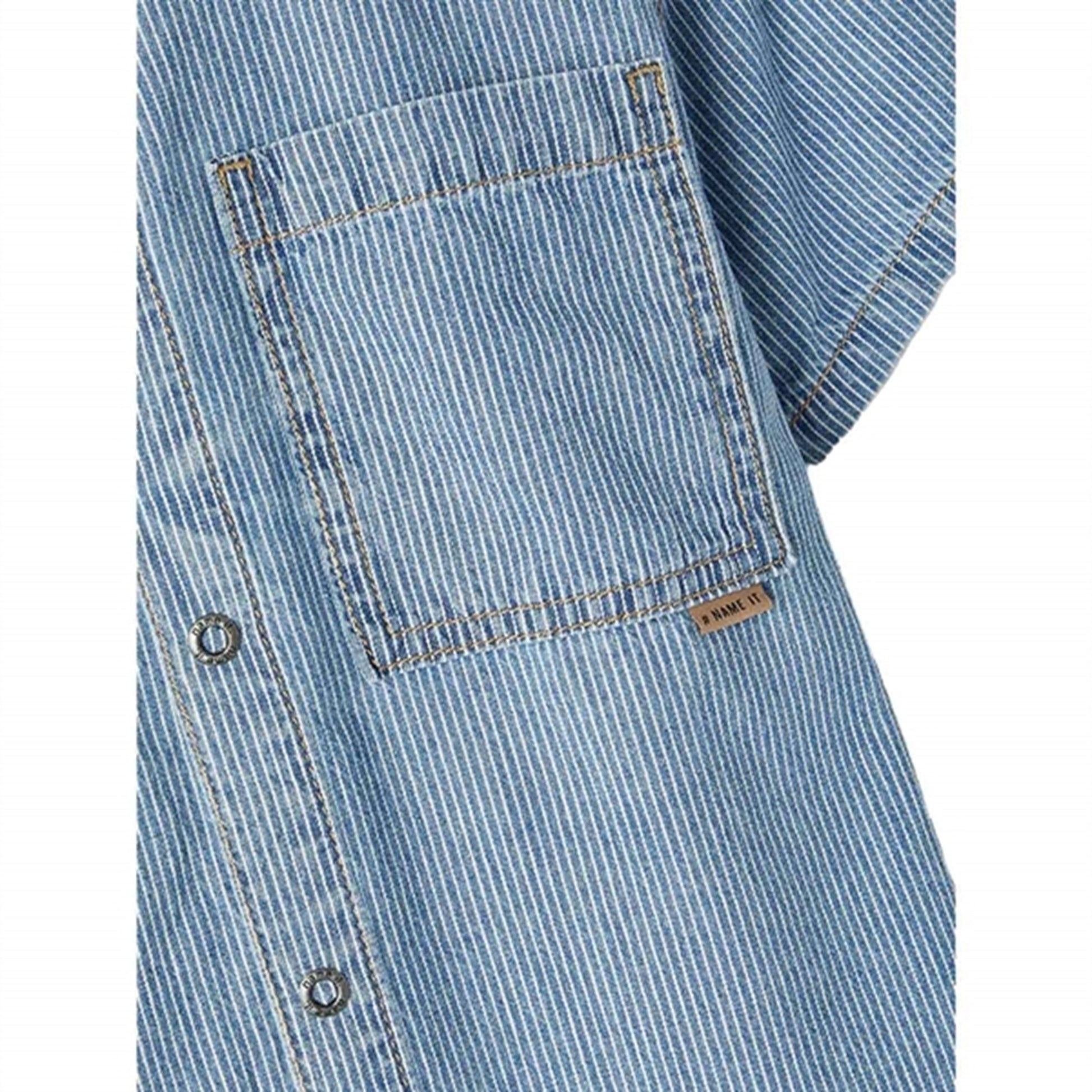 Name it Light Blue Denim Stripe Denim Shirt
