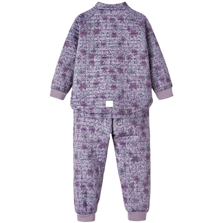 Name it Lavender Gray Moon Quilted Set Flower World