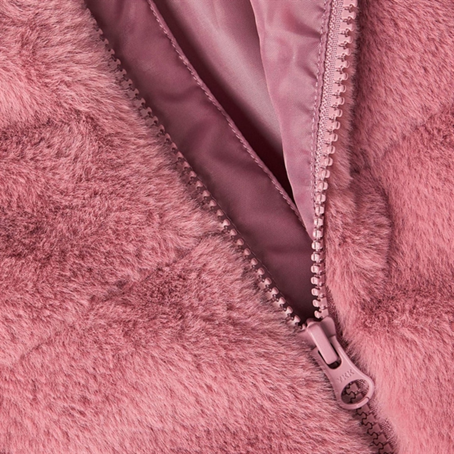 Name it Wistful Mauve Mosa Fake Fur Jacket