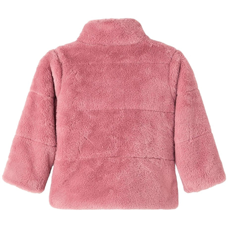 Name it Wistful Mauve Mosa Fake Fur Jacket