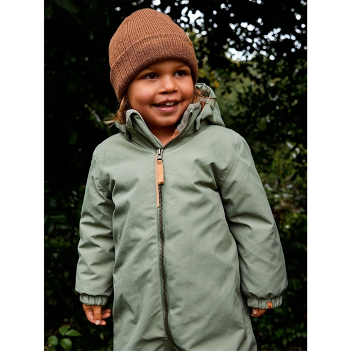 Lil'Atelier Oil Green Lasnow Snowsuit