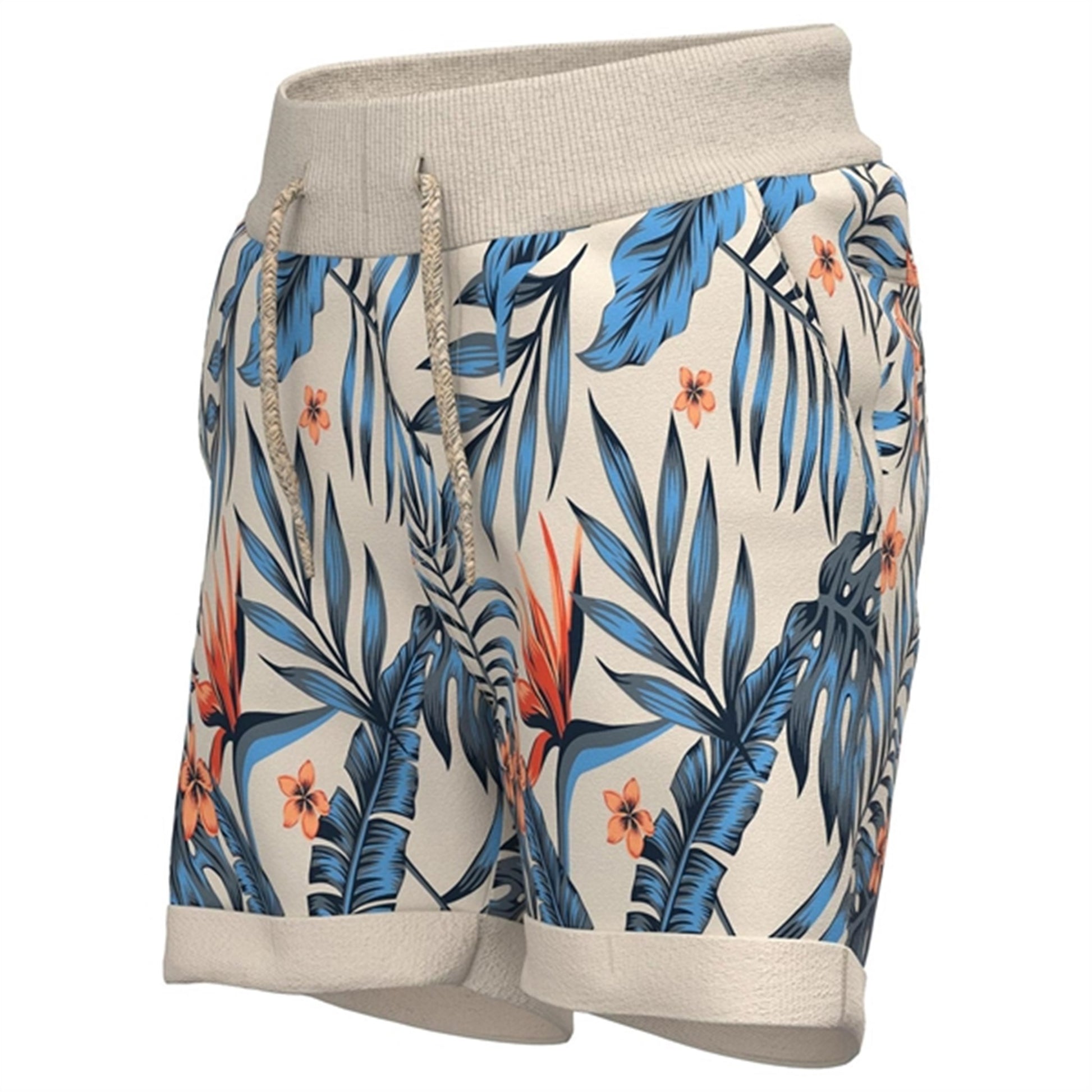 Name it Whitecap Gray Vermo Sweat Shorts AOP