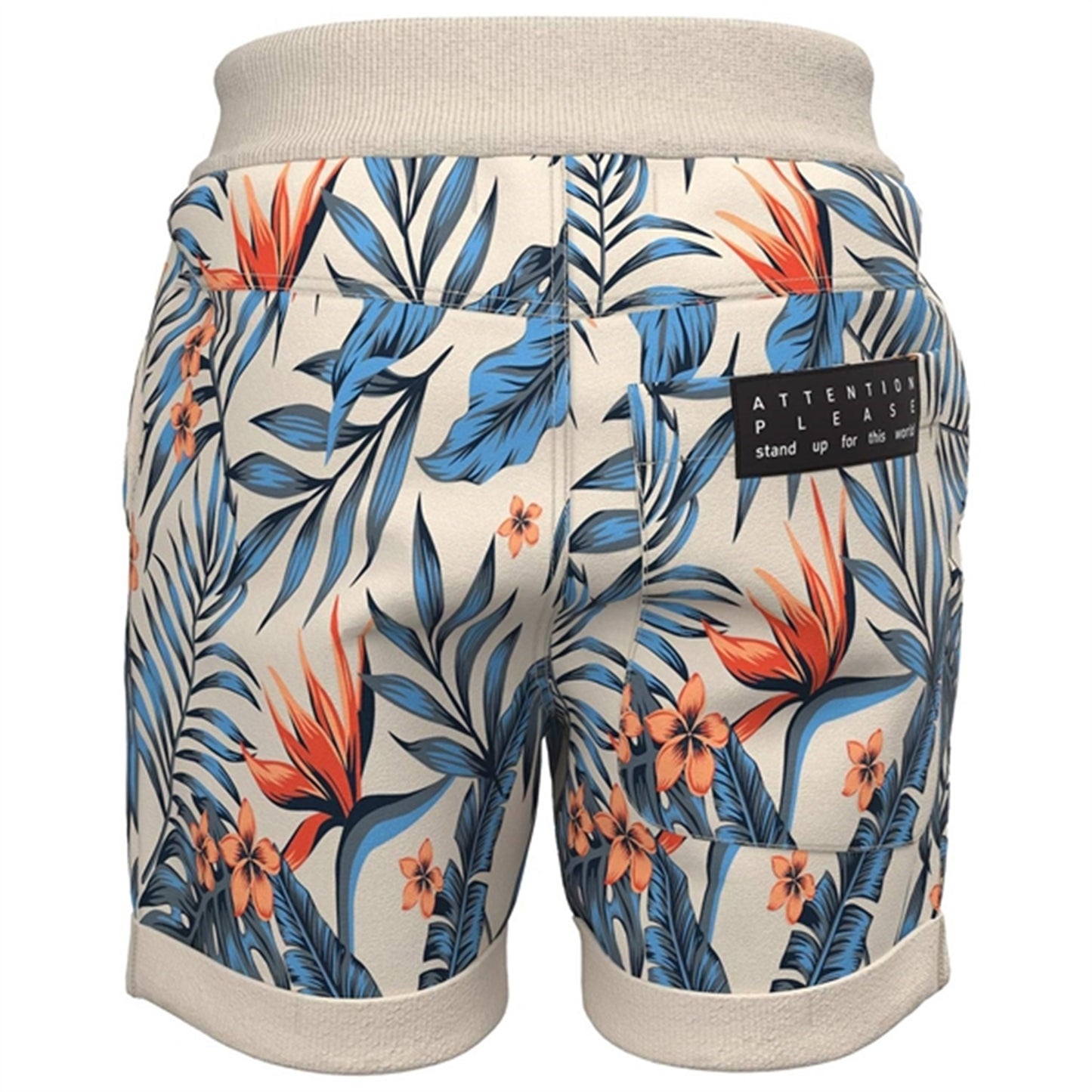 Name it Whitecap Gray Vermo Sweat Shorts AOP