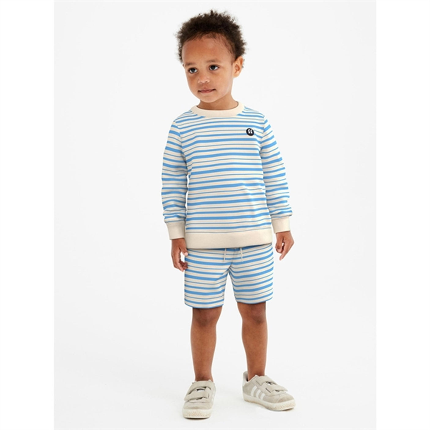 Name it Whitecap Gray All Aboard AOP Vifelix Sweatshirt