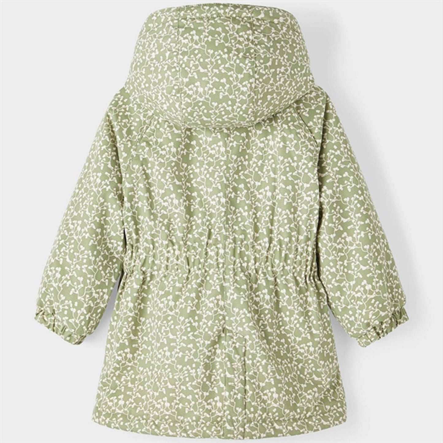 Lil'Atelier Oil Green Gudruna Padded Jacket AOP