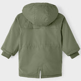 Lil'Atelier Oil Green Golan Padded Jacket