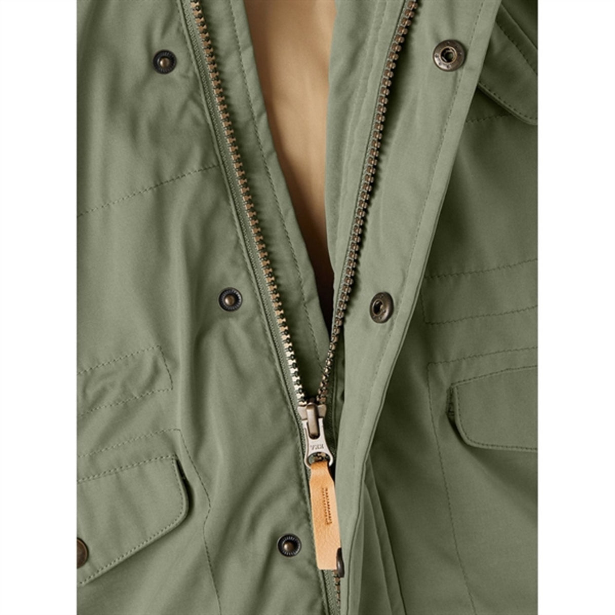 Lil'Atelier Oil Green Golan Padded Jacket