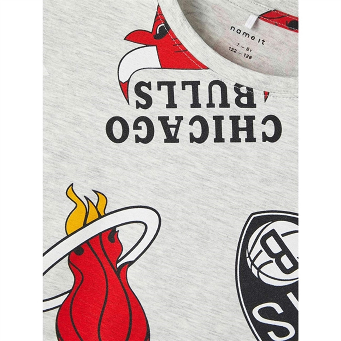 Name it Light Grey Melange Mango NBA T-Shirt