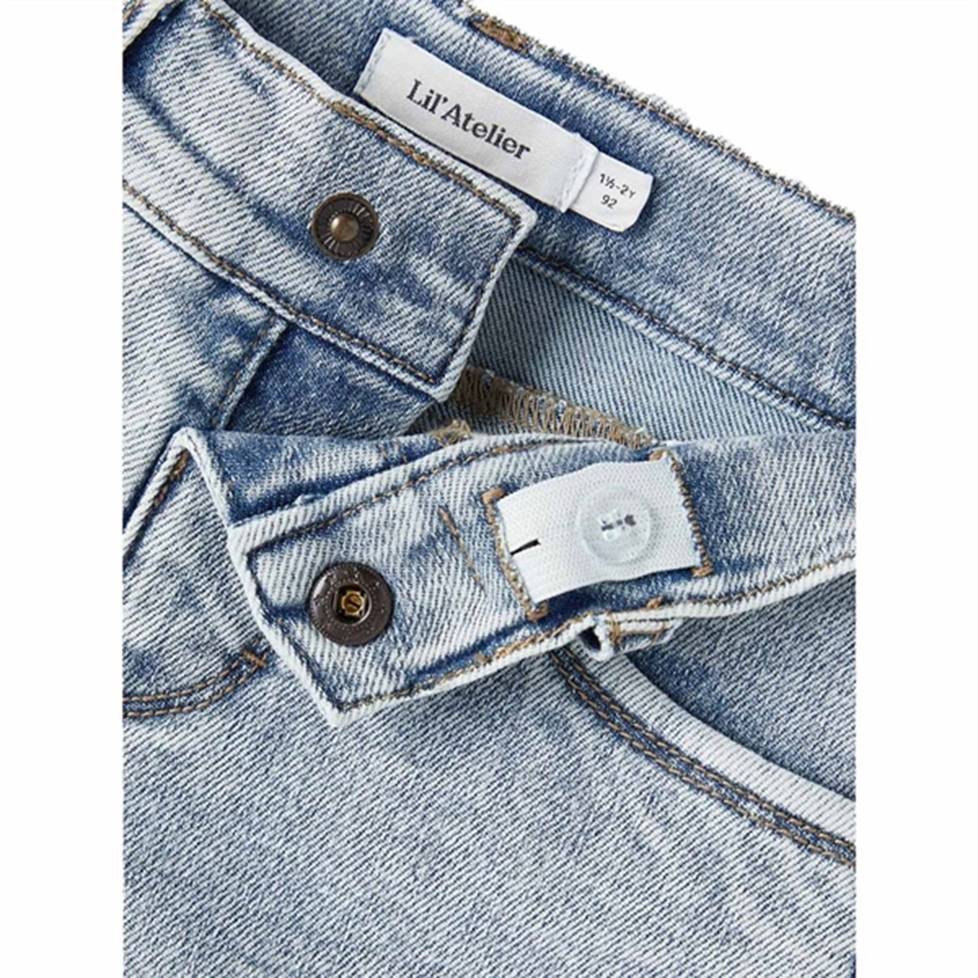 Lil'Atelier Light Blue Denim Ben Loose Denim Shorts