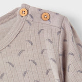 Lil'Atelier Wet Weather Fargo Slim Wool Blouse