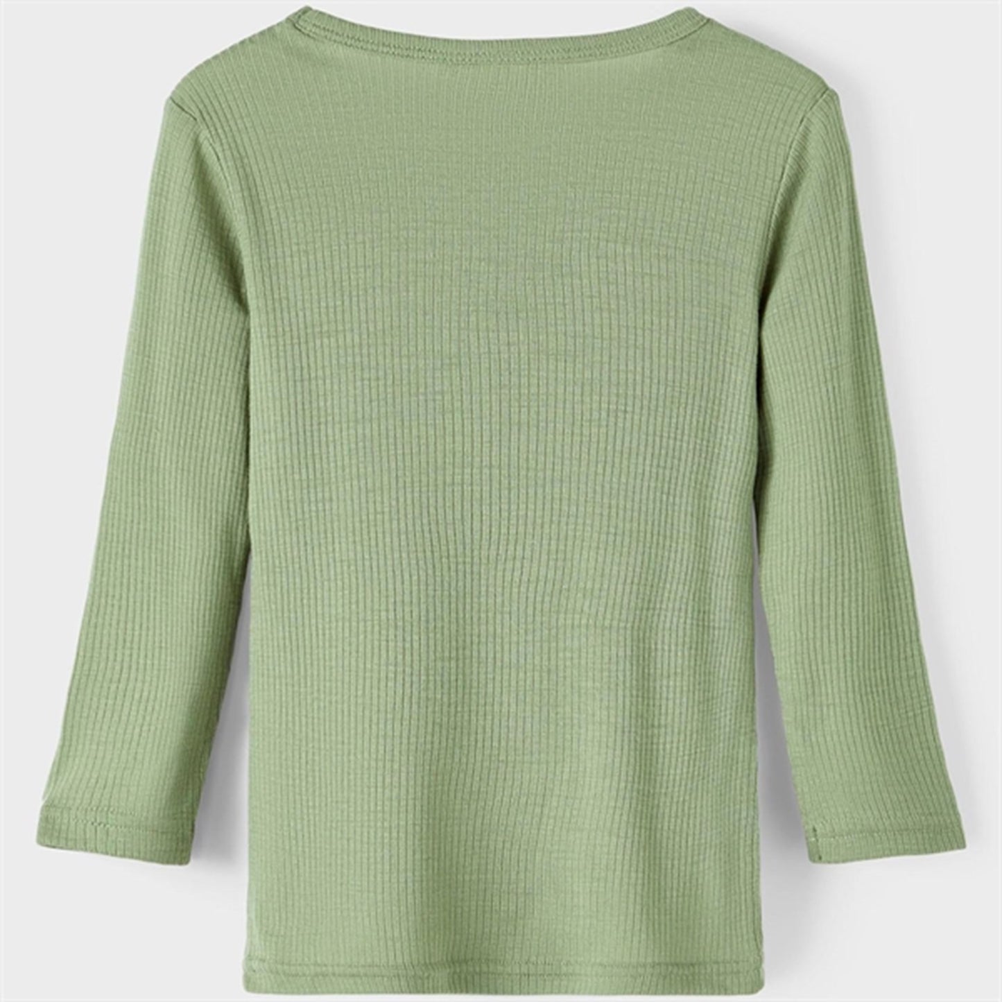 Lil'Atelier Oil Green Fable Slim Wool Blouse