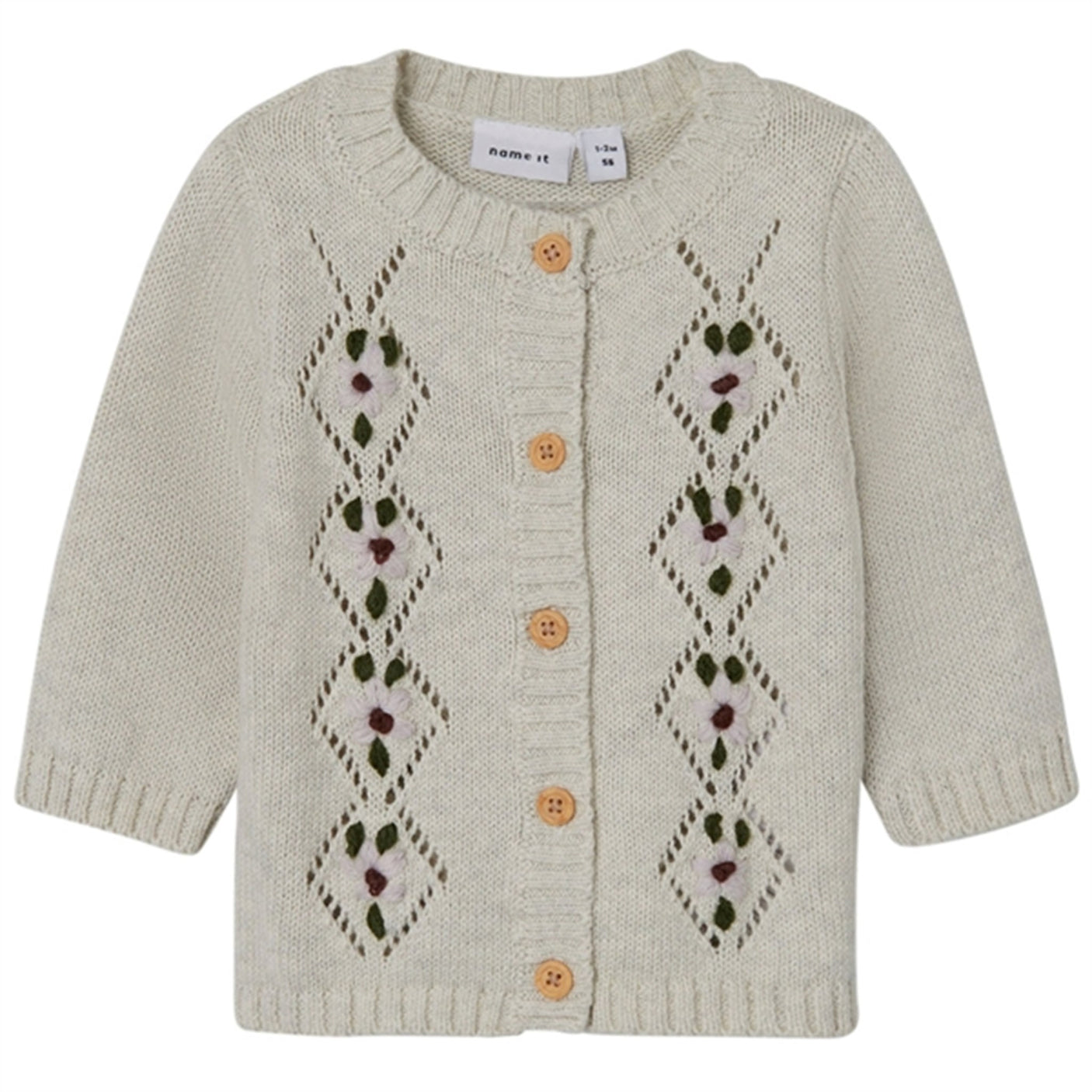 Name it Peyote Melange Helle Knit Cardigan