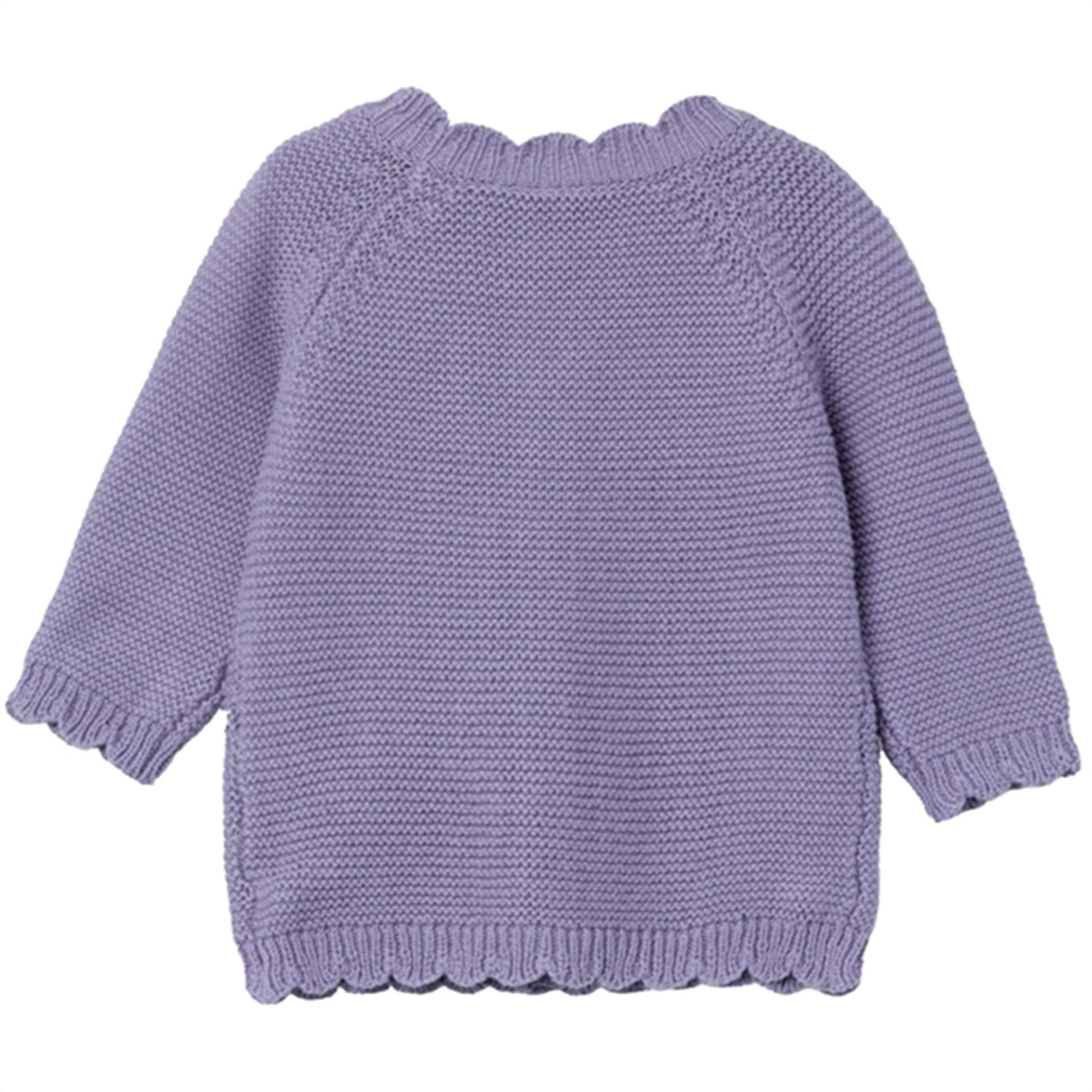 Name it Lavender Gray Kisille Knit Cardigan