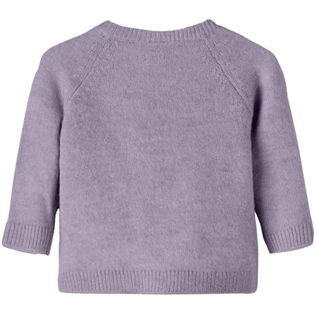 Name it Lavender Gray Lorina Knit Cardigan