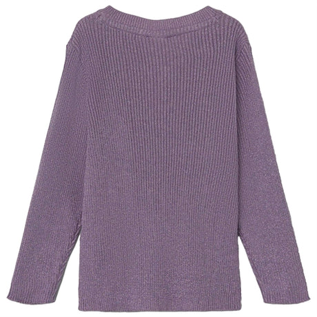 Name it Lavender Gray Lelou Knit Cardigan