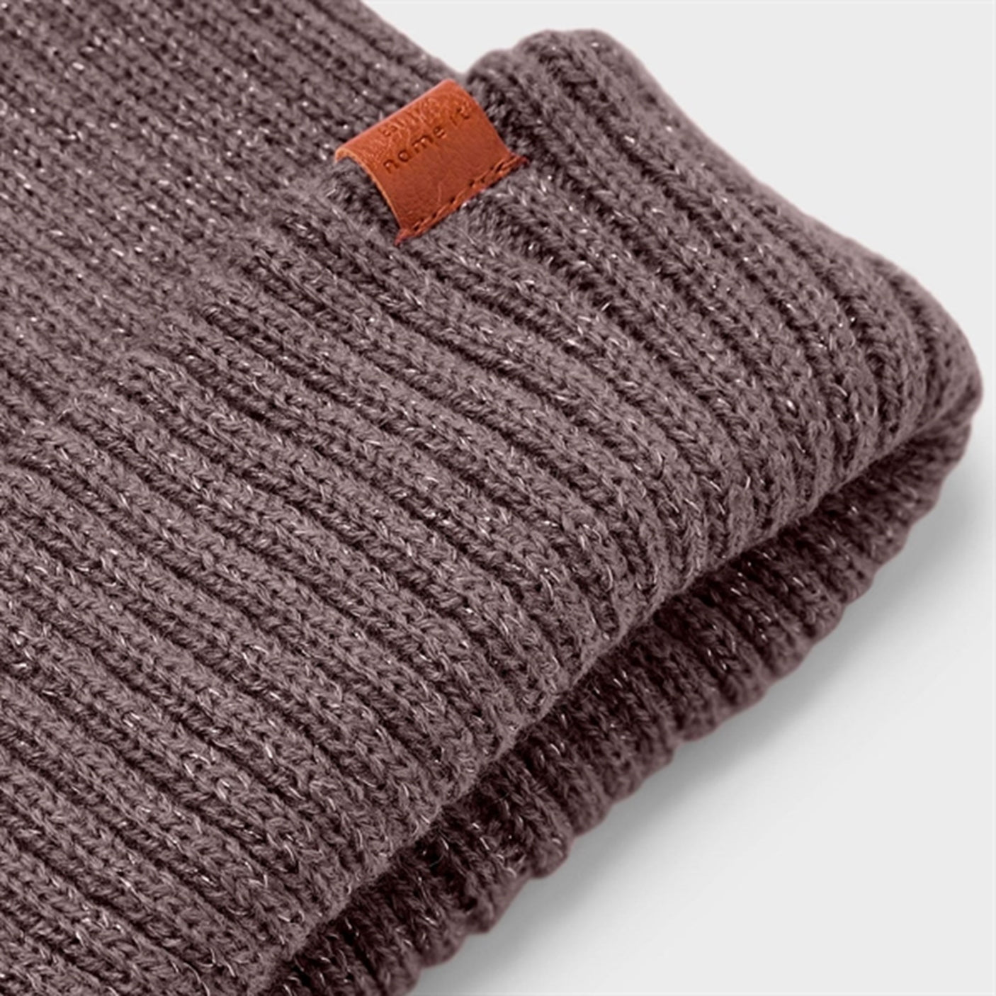 Name it Peppercorn Milan Glitter Knit Beanie