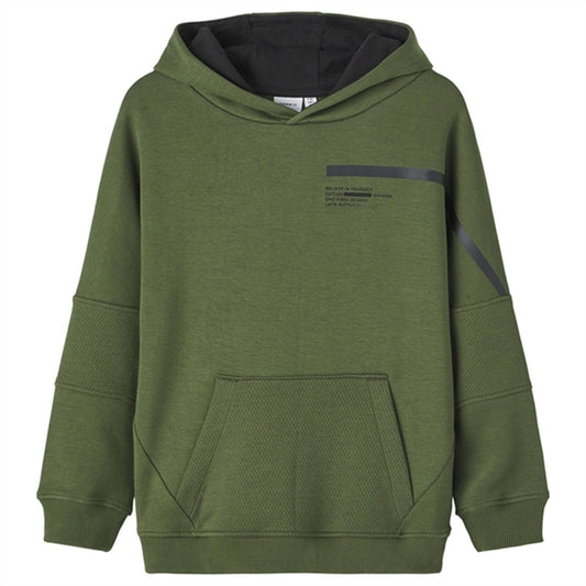 Name it Rifle Green Kaivar Loose Sweat Hoodie