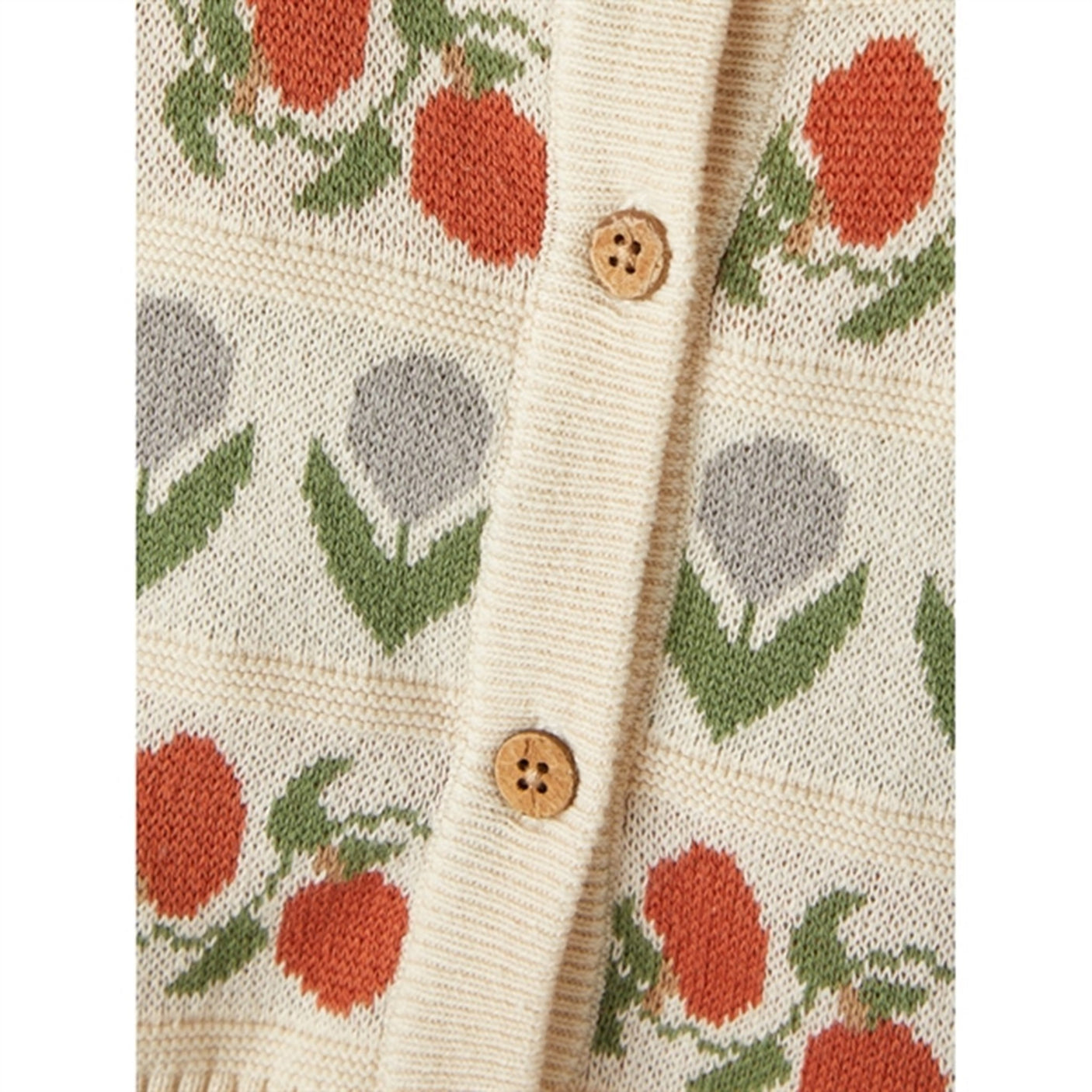 Lil'Atelier Whitecap Gray Lamai Knit Cardigan