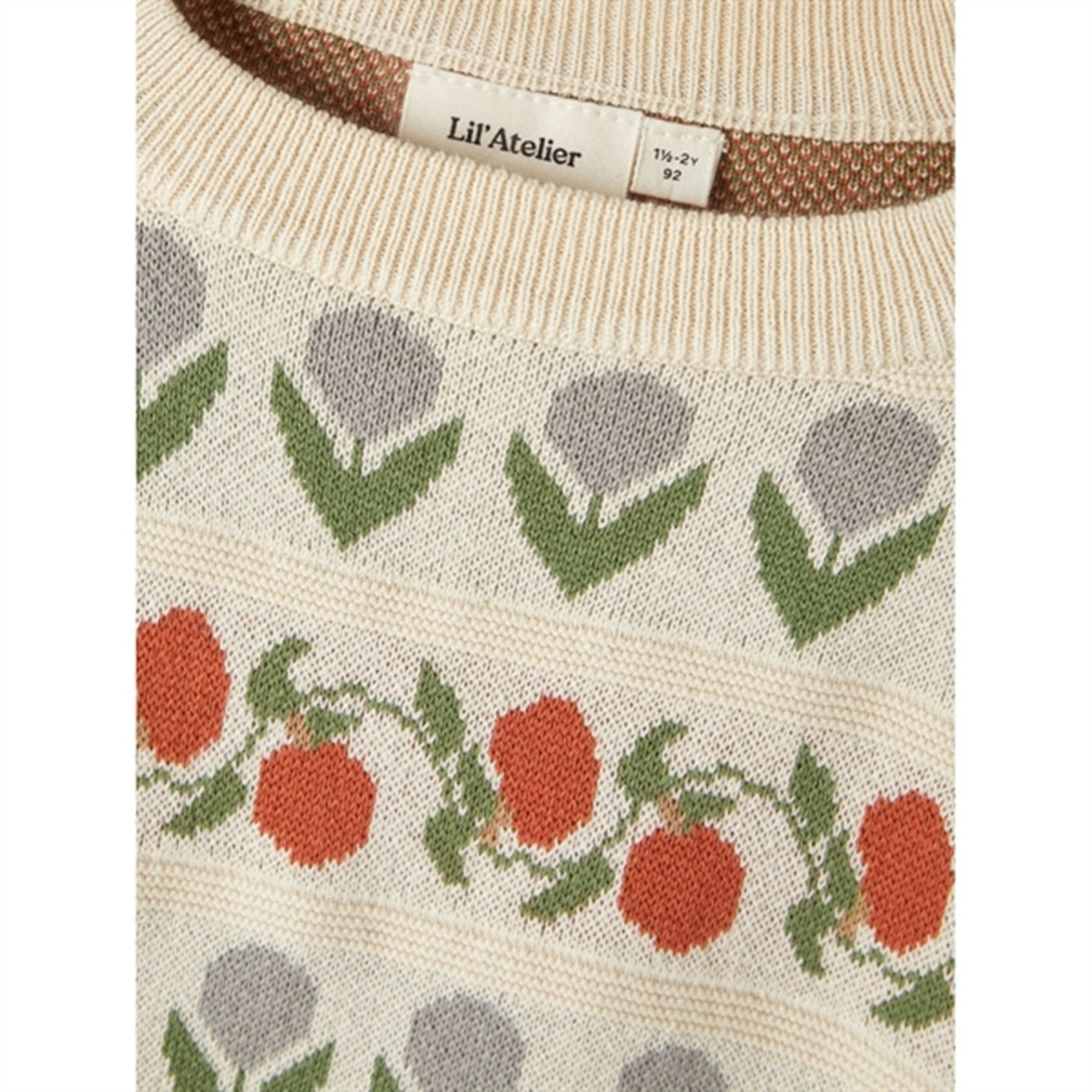 Lil'Atelier Whitecap Gray Lamai Knit Sweater