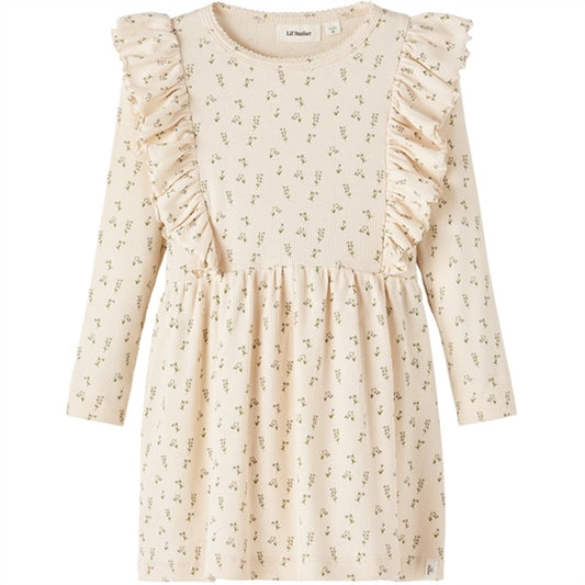 Lil'Atelier Whitecap Gray/Wet Weather Gago Dress