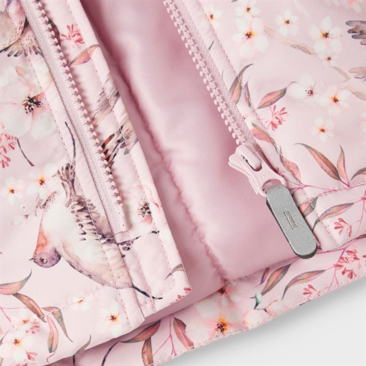 Name it Violet Ice Maxi Jacket Birds