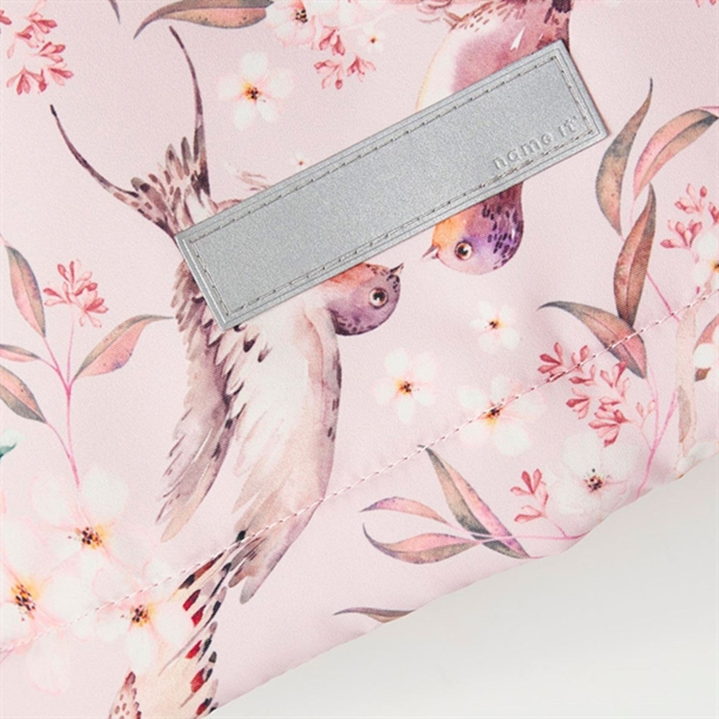 Name it Violet Ice Maxi Jacket Birds