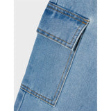 Name it Light Blue Denim Rose Wide Cargo Jeans Noos