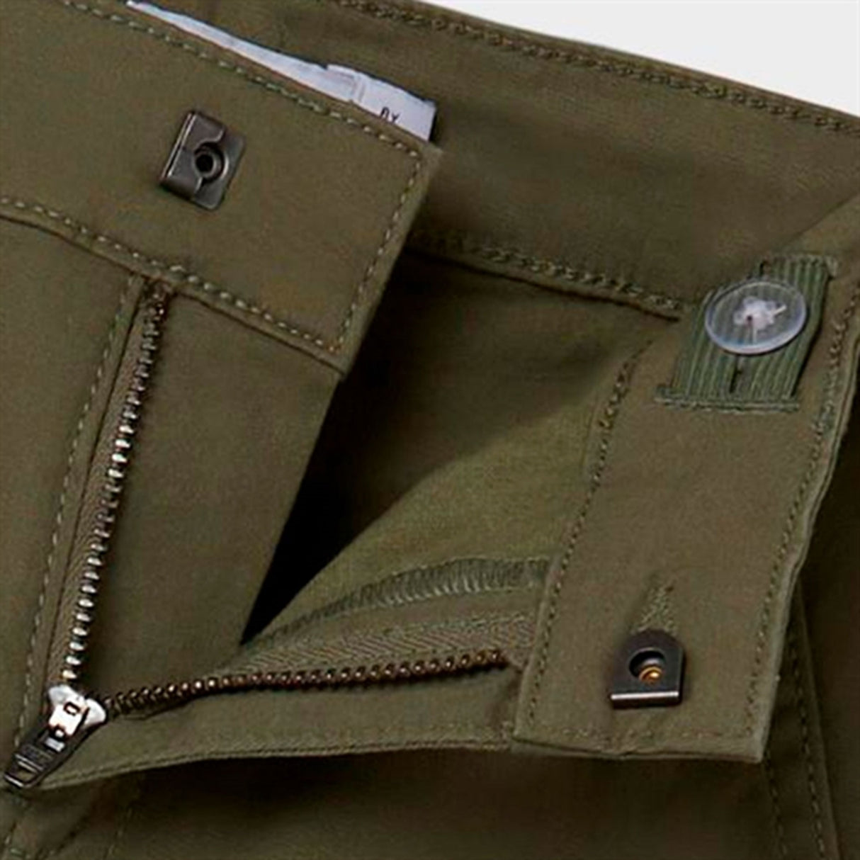 Name it Deep Lichen Green Rose Wide Twill Cargo Pants Noos