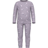 Name it Lavender Aura Rib Night Set Unicorn Noos