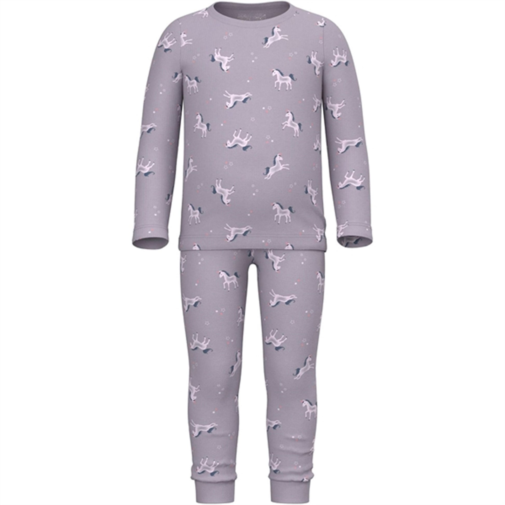 Name it Lavender Aura Rib Night Set Unicorn Noos