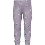 Name it Lavender Aura Rib Night Set Unicorn Noos