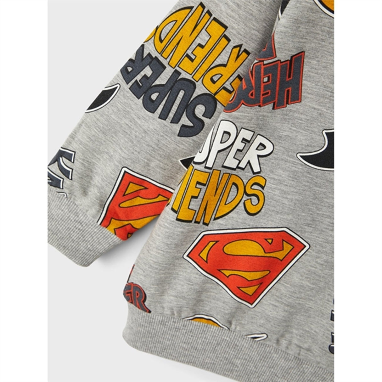 Name it Grey Melange Solo Superfriends Sweatshirt
