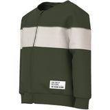Name it Rifle Green Nulle Sweat Cardigan