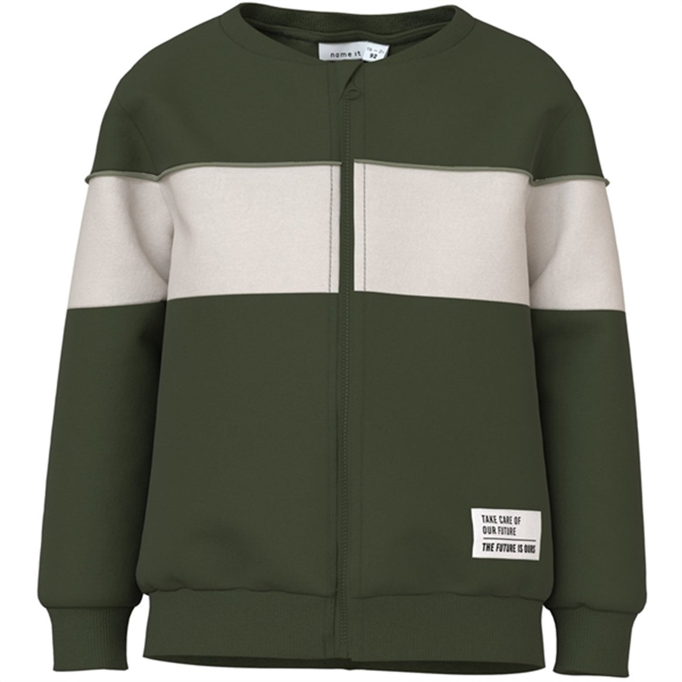 Name it Rifle Green Nulle Sweat Cardigan