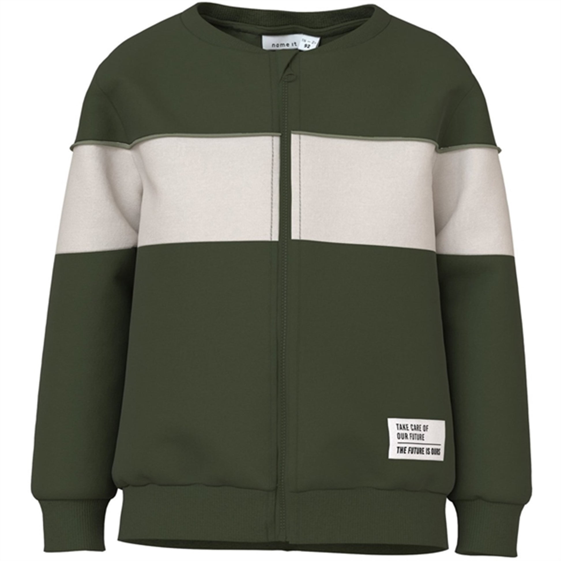Name it Rifle Green Nulle Sweat Cardigan