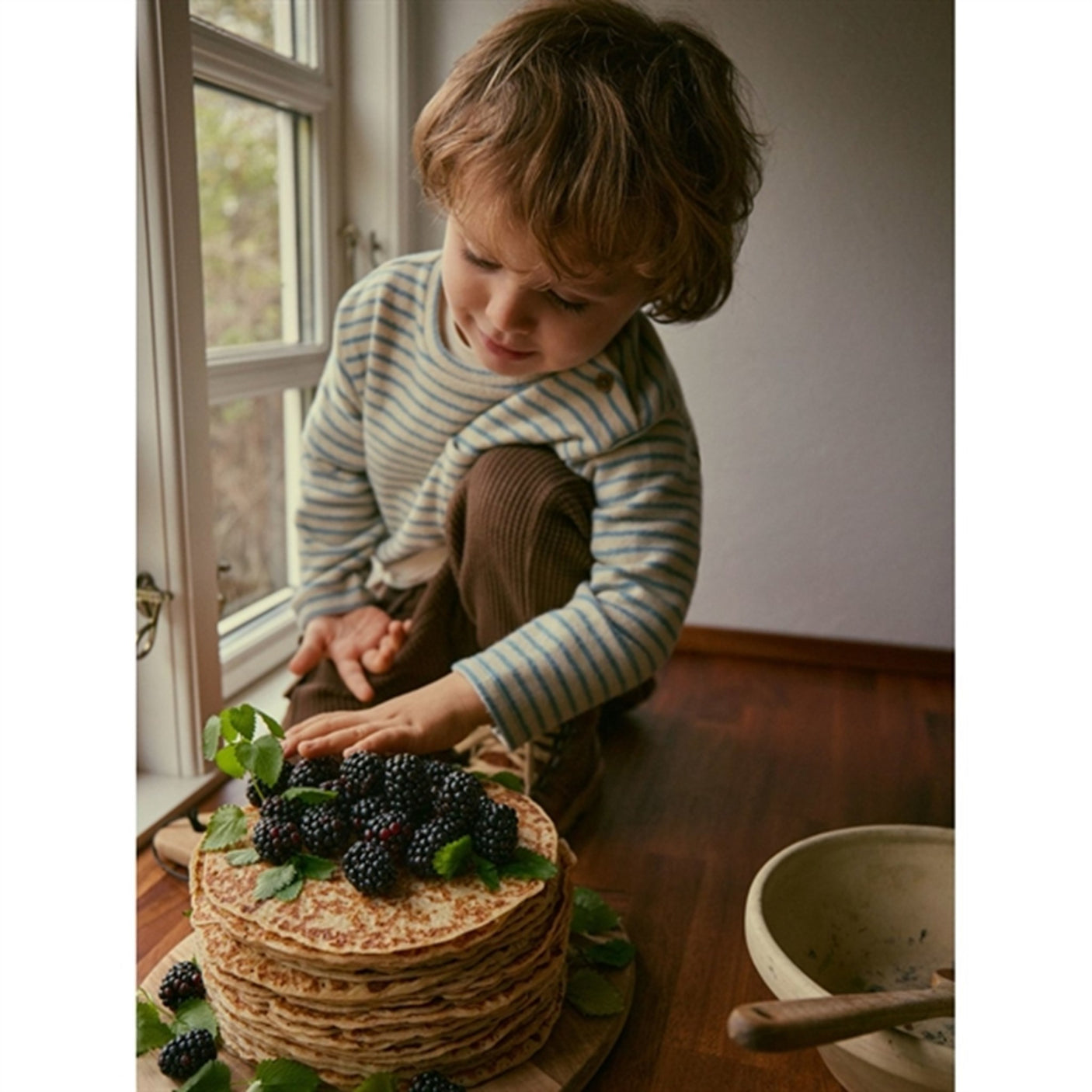 Lil'Atelier Smoke Blue Odo Loose Blouse