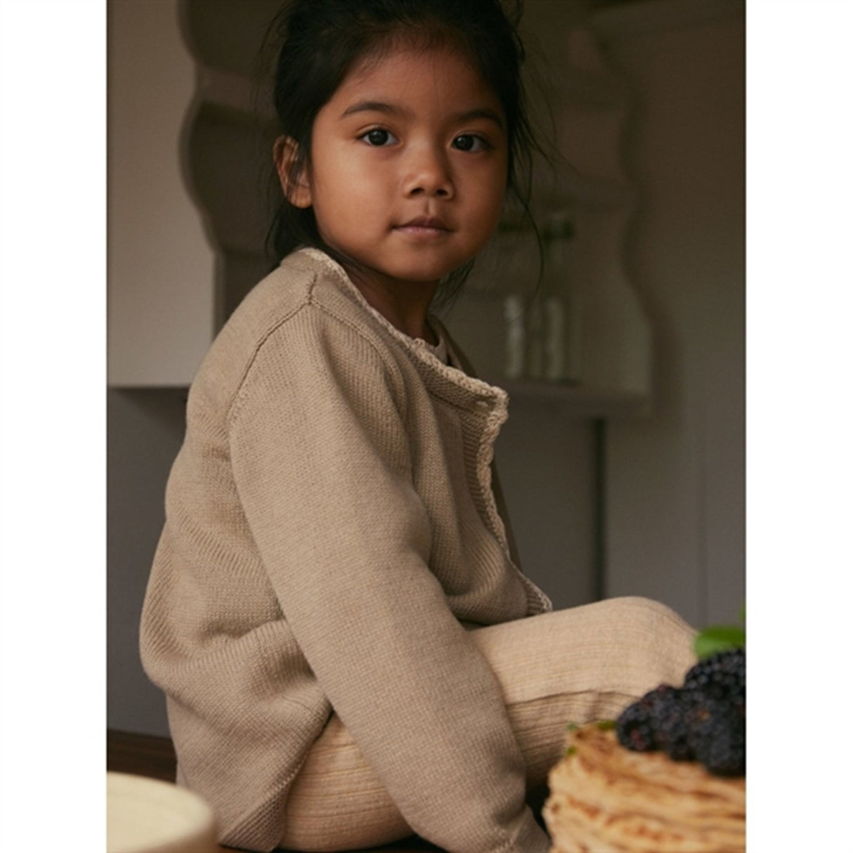 Lil'Atelier Chinchilla Emmely Knit Cardigan