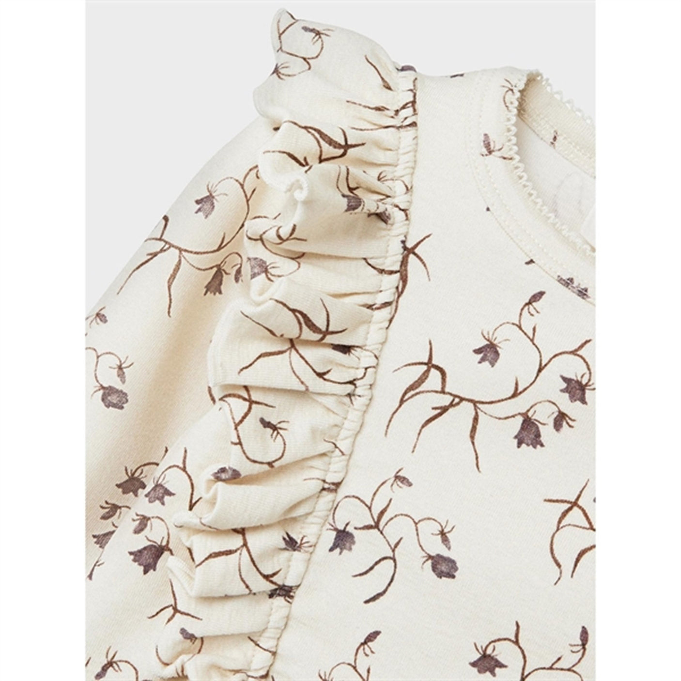 Lil'Atelier Turtledove/Flower Gaya Slim Blouse
