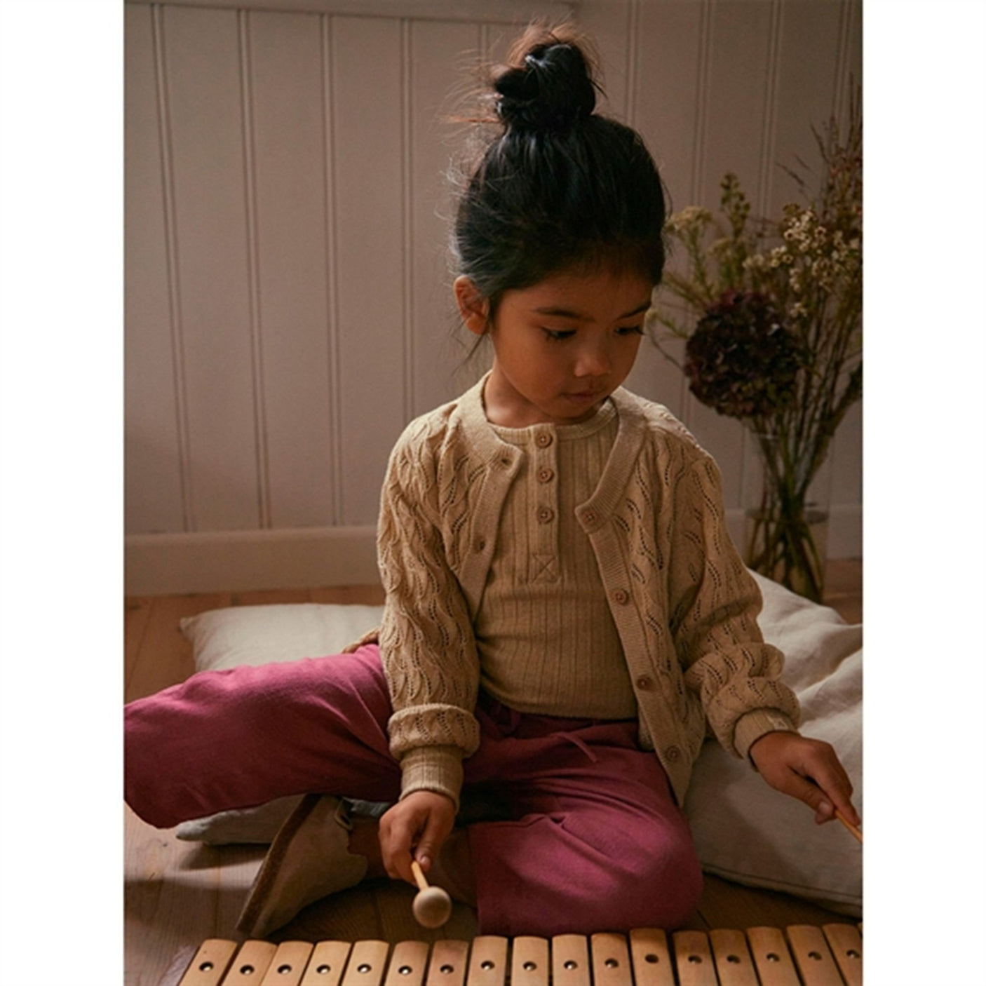 Lil'Atelier Dry Rose Niva Bootcut Leggings