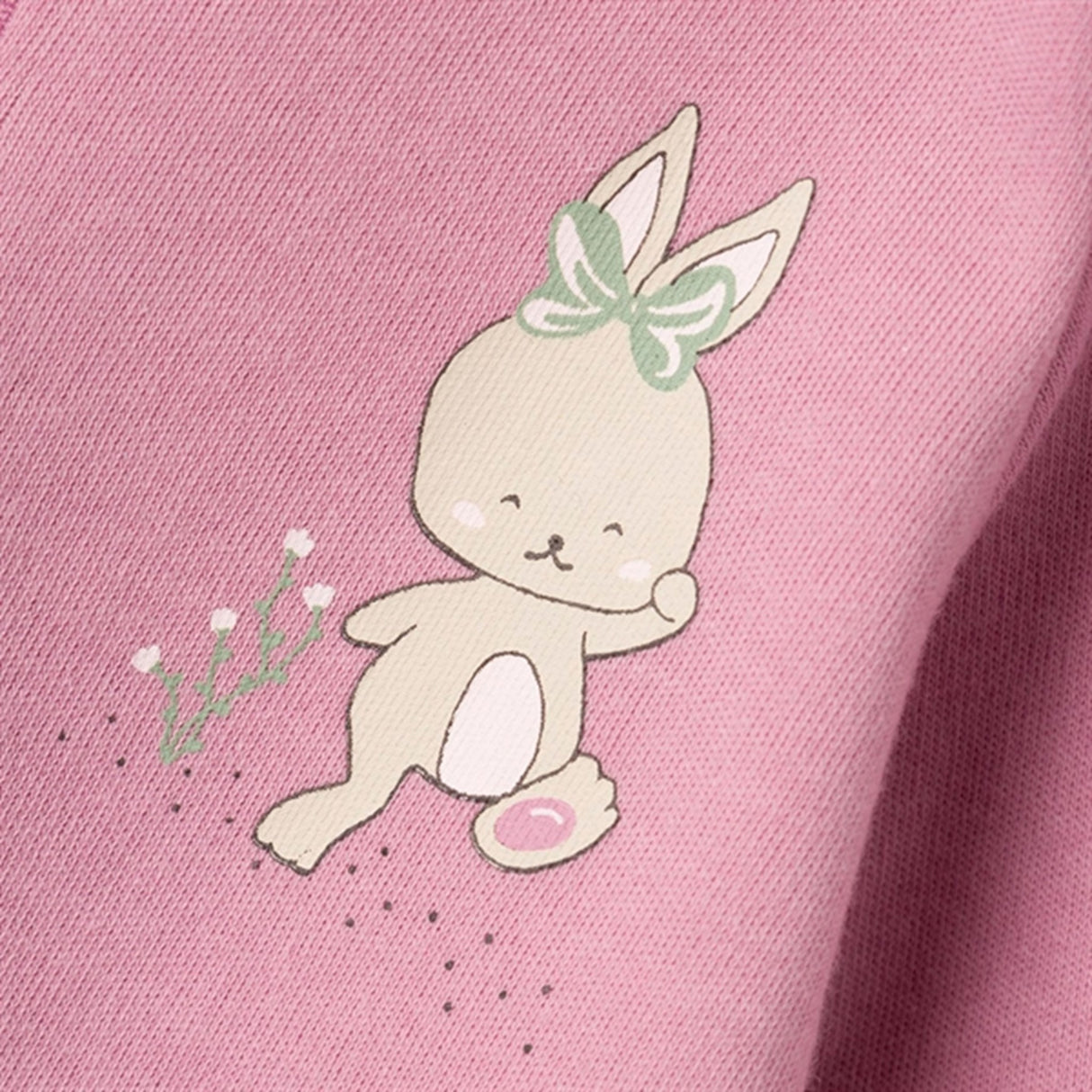 Name it Orchid Haze Nightsuit with Zipper Rabbit Noos
