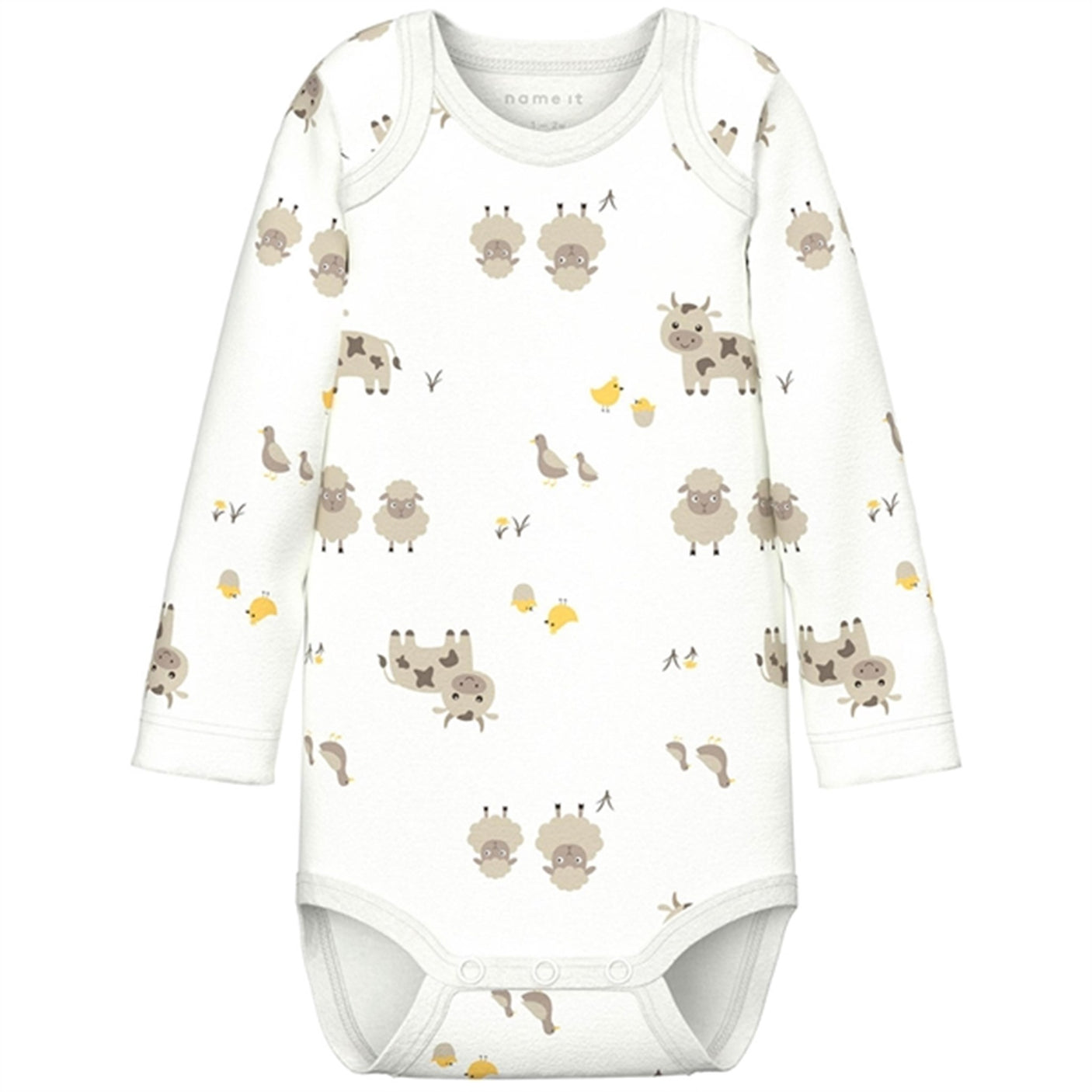 Name it Bright White Farm Animals Body 2-pack noos